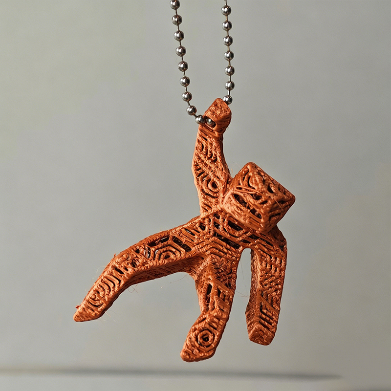 Sci-Fi 3D Printed Teacher Keychain