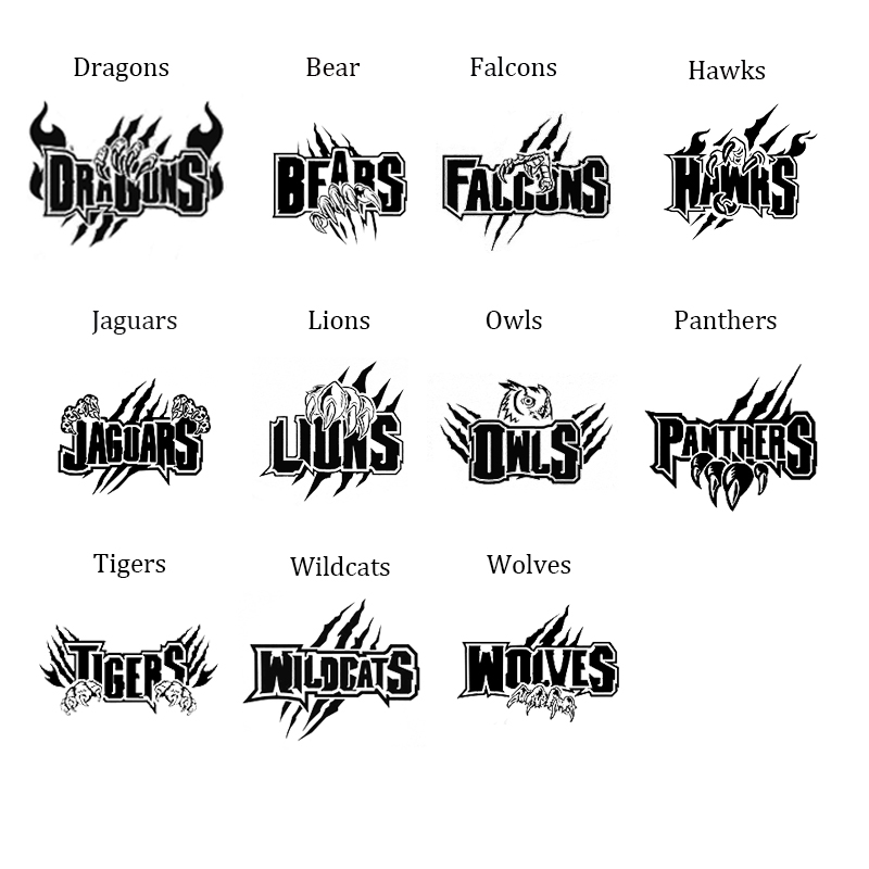 Personalized School Mascot Claw Marks Teacher T-Shirt