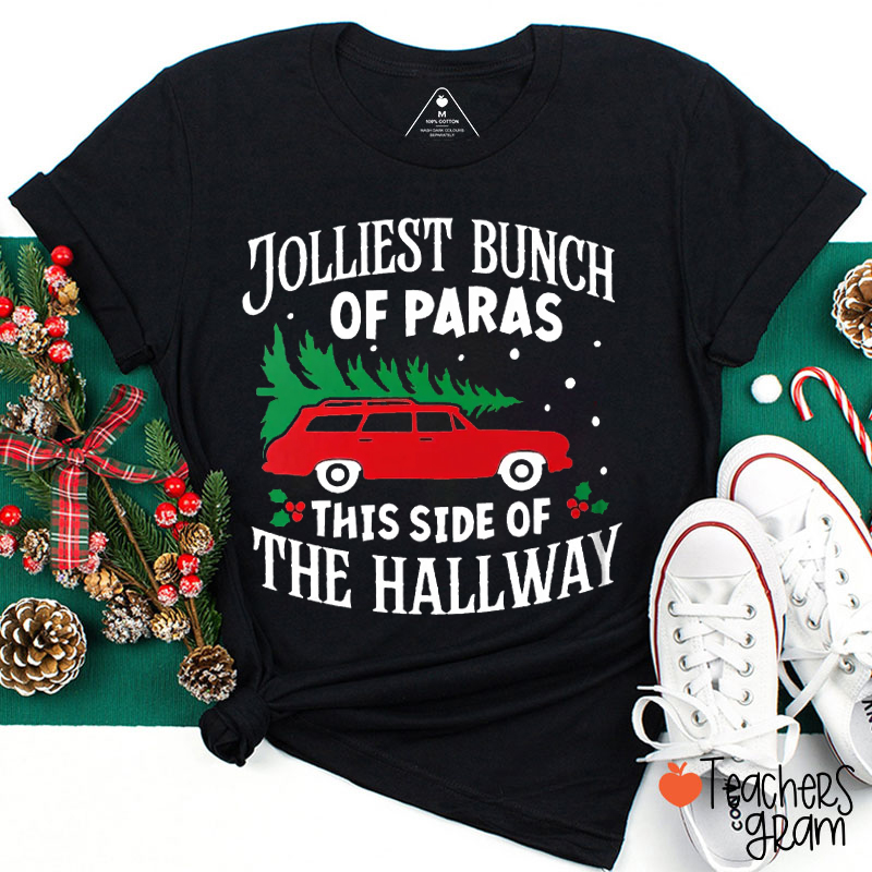 Personalized Job Title Jolliest Bunch This Side Of The Hallway Teacher T-Shirt