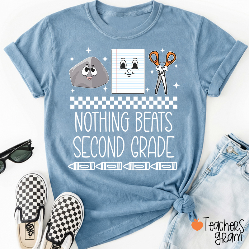 Personalized Grade Rock Paper Scissors Teacher T-Shirt