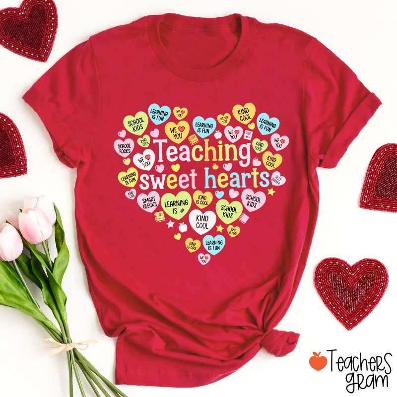 Teaching Sweet Hearts Teacher T-Shirt