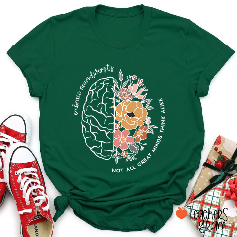 Embrace Neurodiversity Teacher T-Shirt