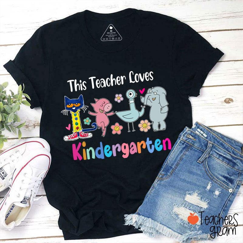 Personalized Grade This Teacher Loves Kindergarten Teacher T-Shirt