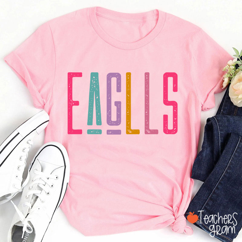 Personalized Mascot School Pride Comfortable Colors Teacher T-Shirt