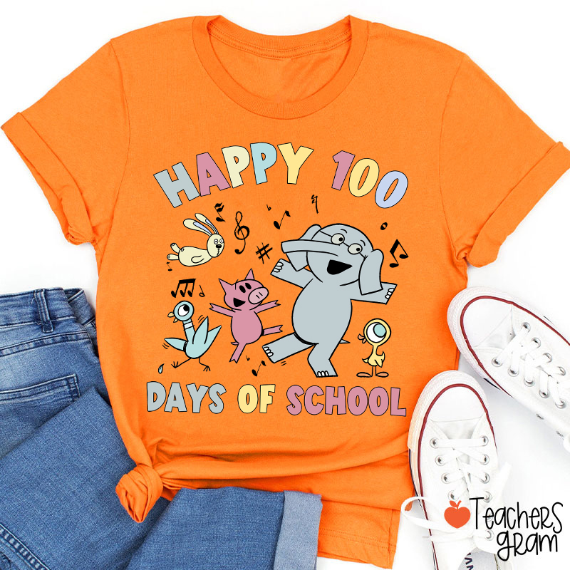 Happy 100 Days Of School Teacher T-Shirt