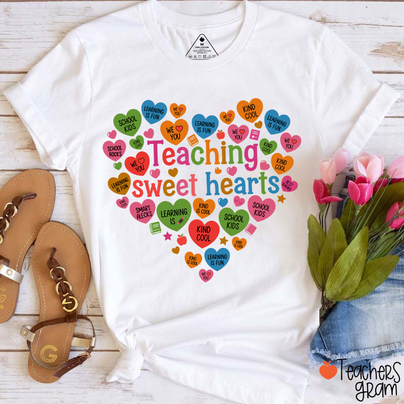 Teaching Sweet Hearts Teacher T-Shirt
