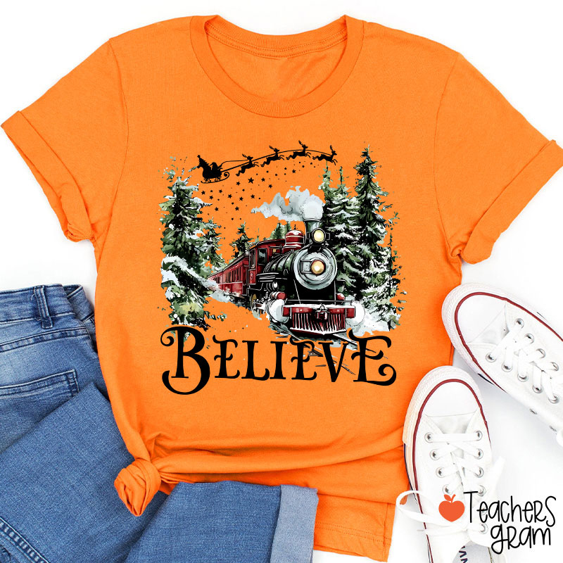 Believe Polar Express Teacher T-Shirt
