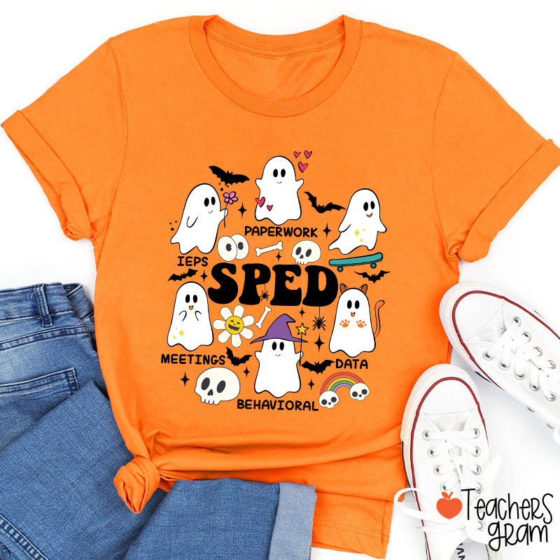 Special Education Halloween SPED Teacher T-Shirt