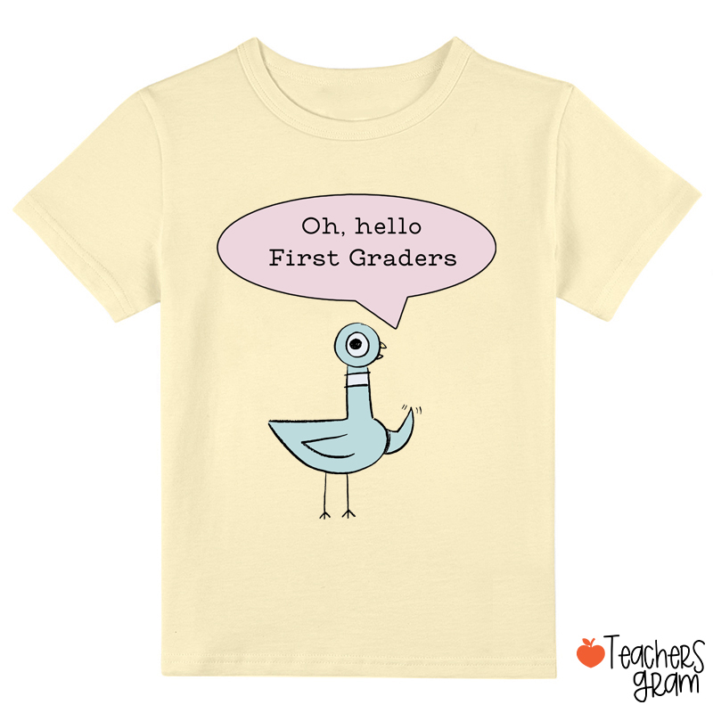 Personalized Name And Grade Hello Class T-Shirt