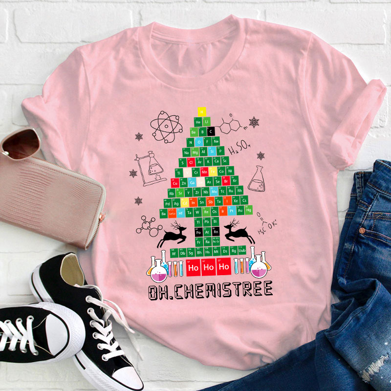 Oh Chemistree Christmas Teacher T-Shirt