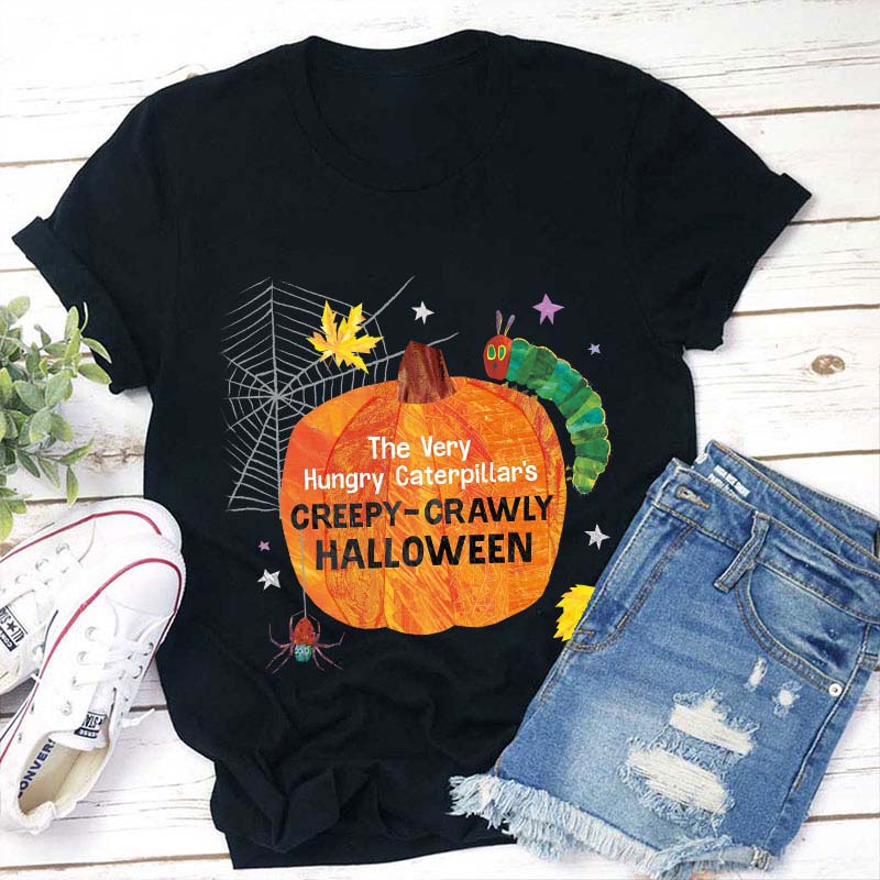Caterpillar’s Creepy-Crawly Halloween Teacher T-Shirt