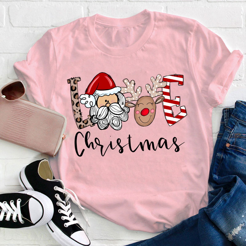 Love Christmas Teacher T-Shirt