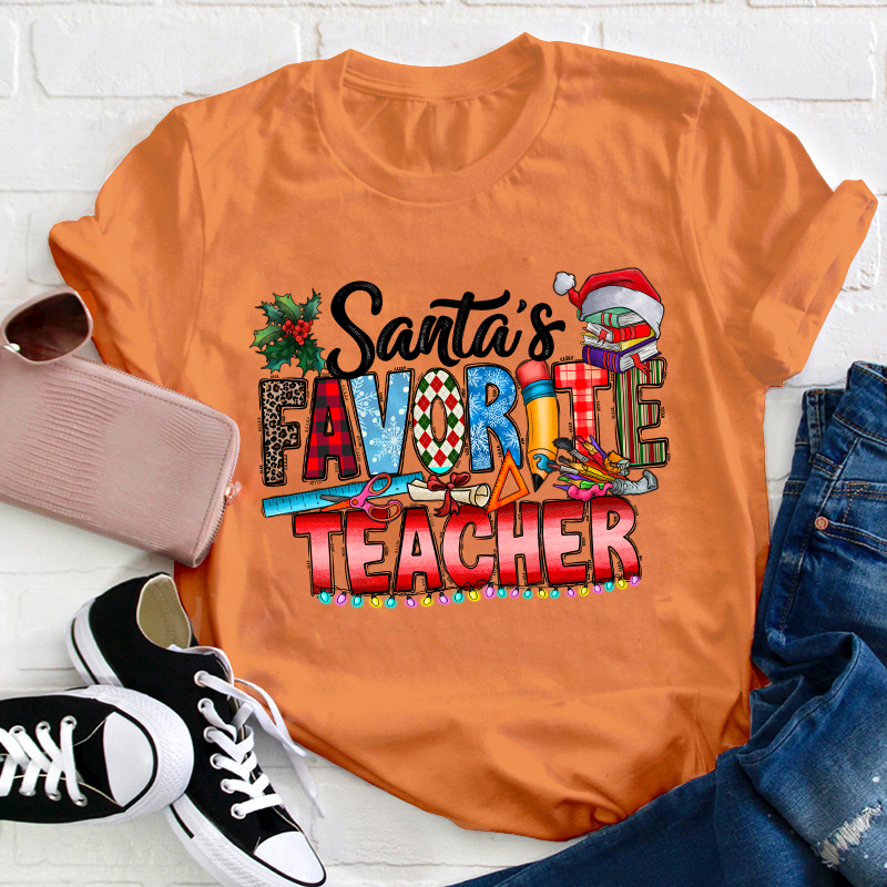 Santa's Favorite Teacher T-Shirt