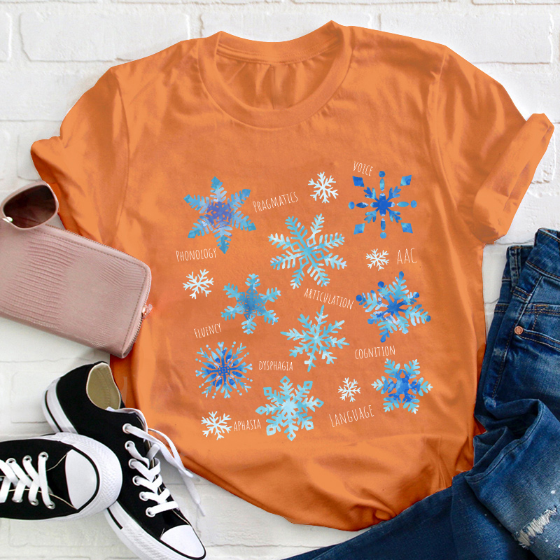 Winter Snowflake Teacher T-Shirt