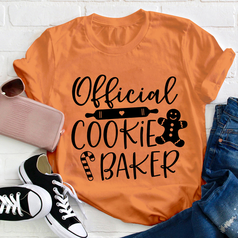 Official Cookie Baker Teacher T-Shirt