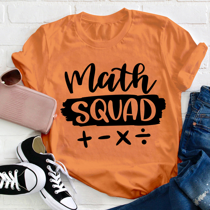 Math Squad Teacher T-Shirt