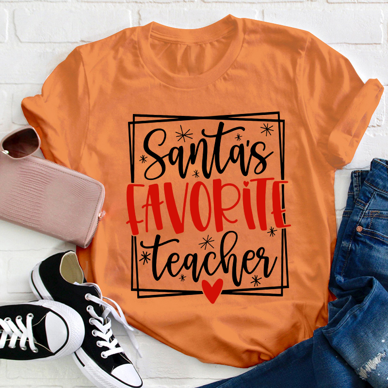 Santa's Favorite Teacher T-Shirt