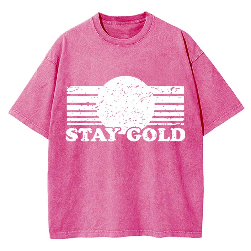 Stay Gold Teacher Washed T-Shirt