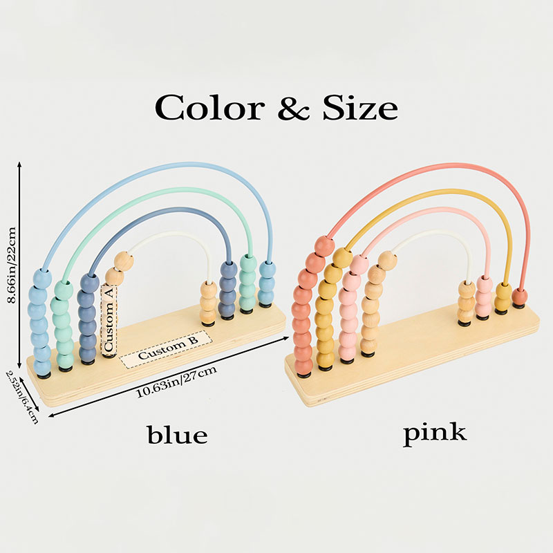Personalized Rainbow Teacher Abacus