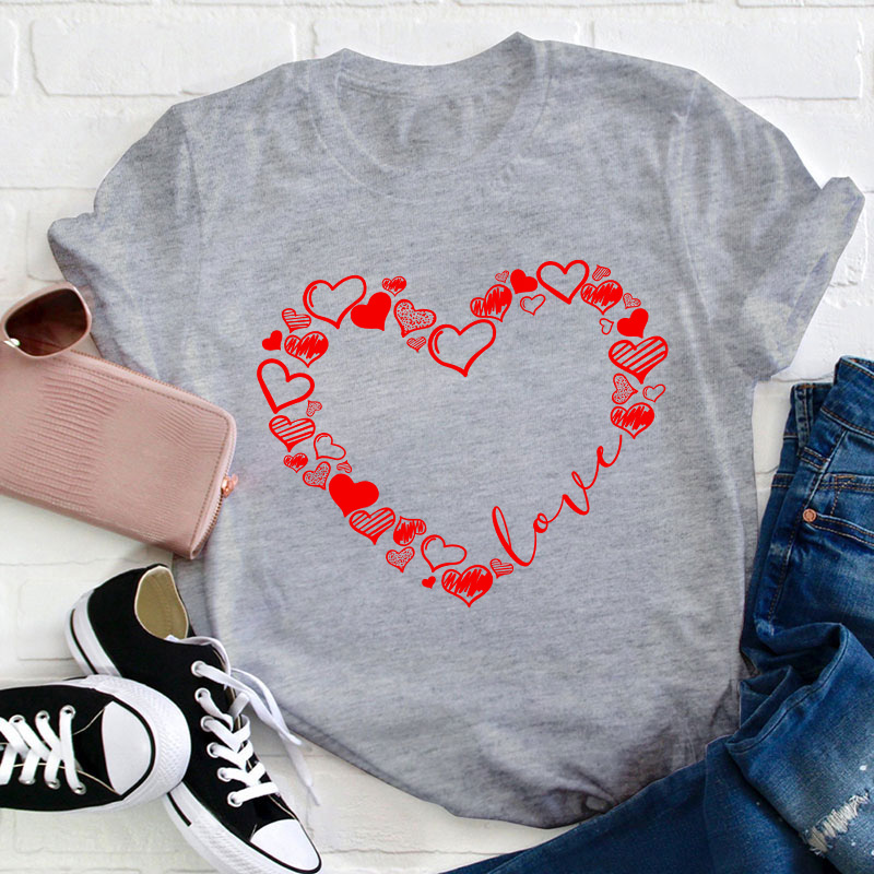 Love Heart Teacher T-Shirt
