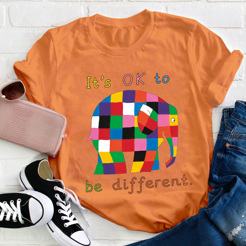 It's Ok To Be Different Teacher T-Shirt