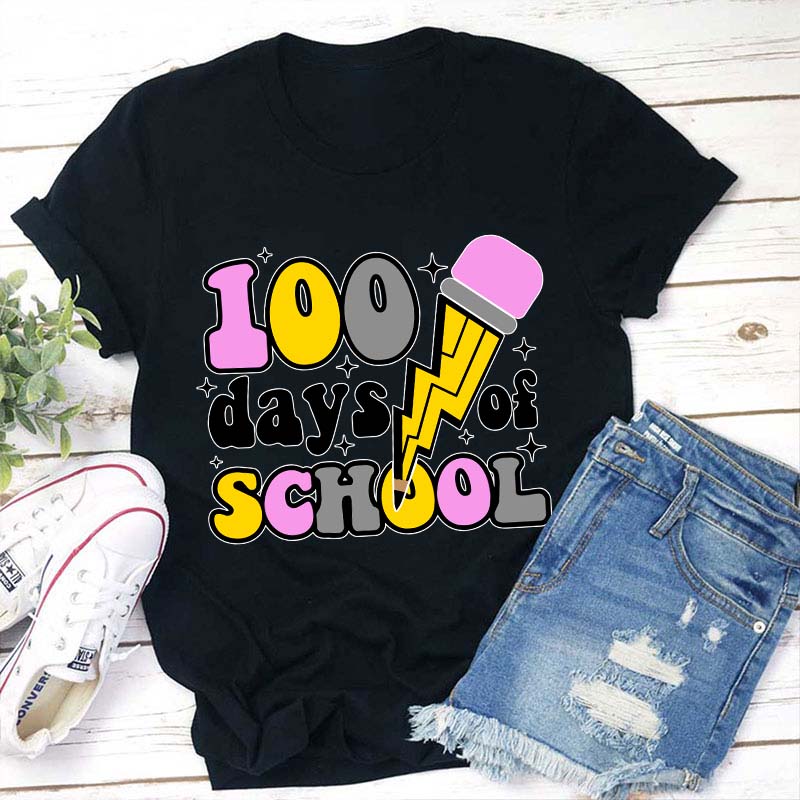 100 Days Of School Teacher T-Shirt