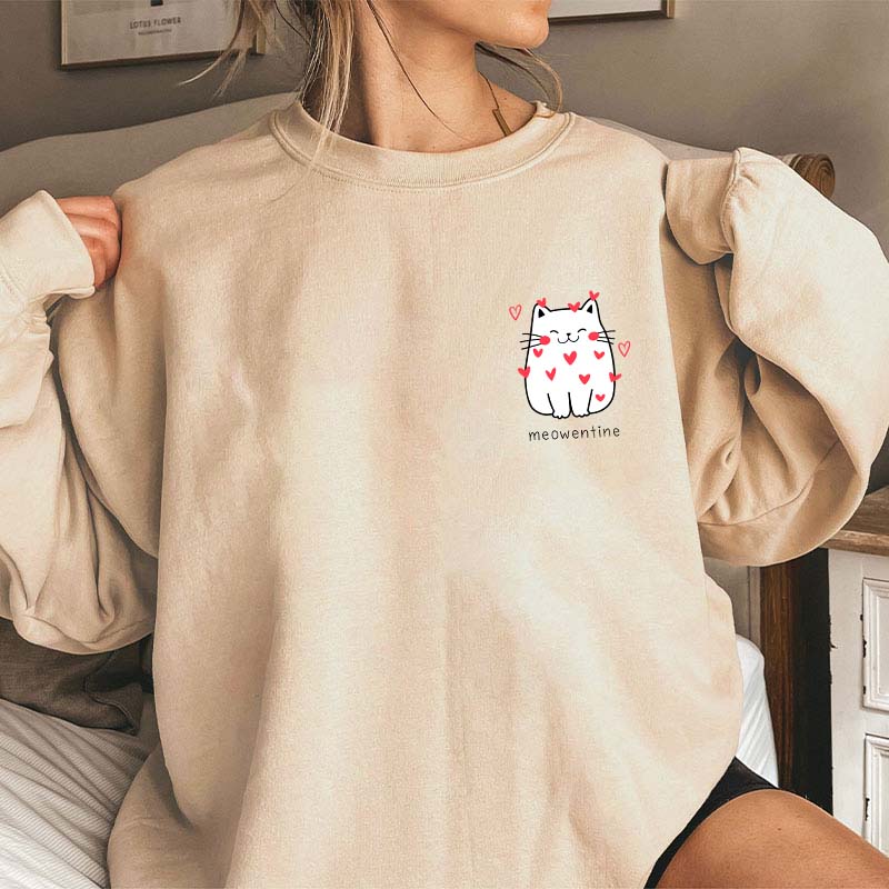 Meowentine Teacher Sweatshirt