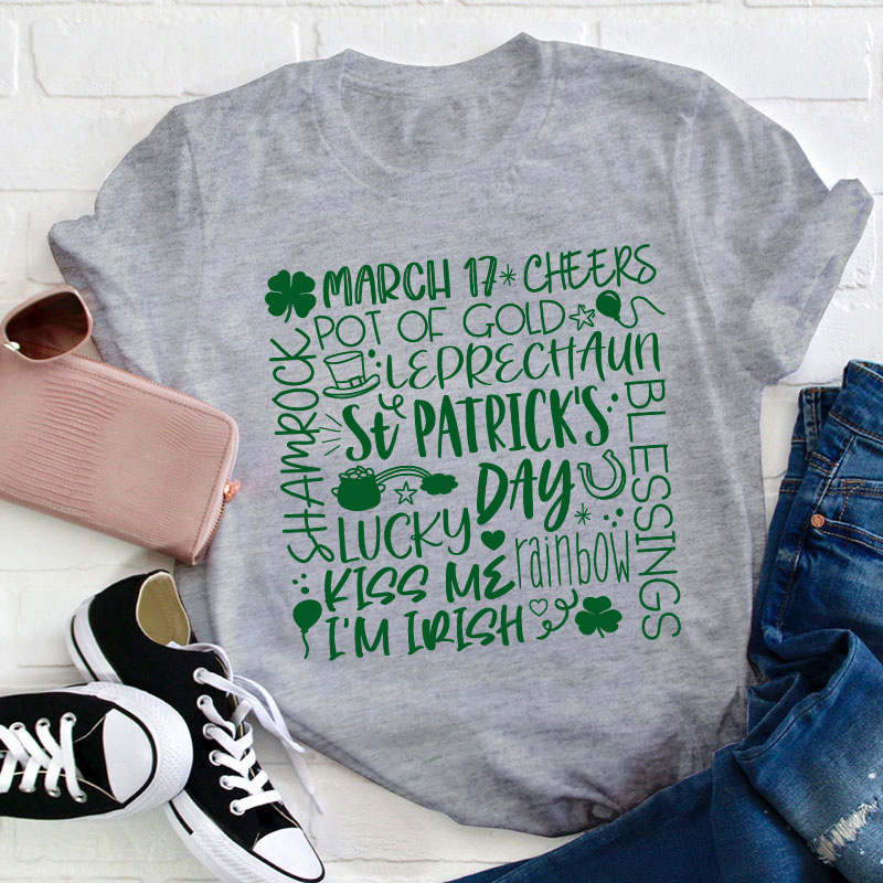 St Patrick's Day Lucky Teacher T-Shirt