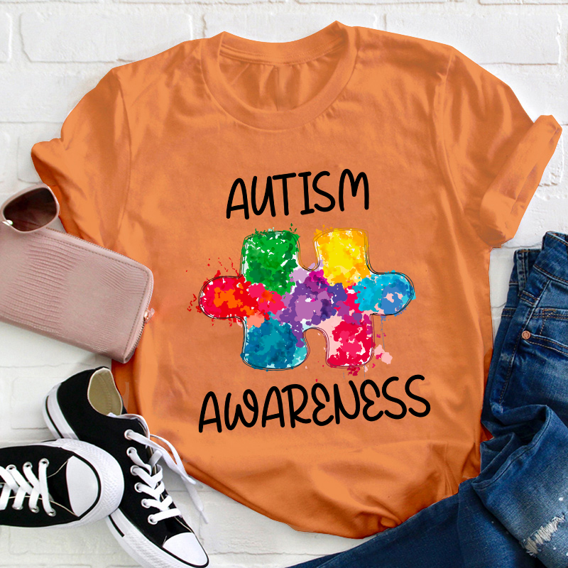 Autism Awareness Teacher T-Shirt