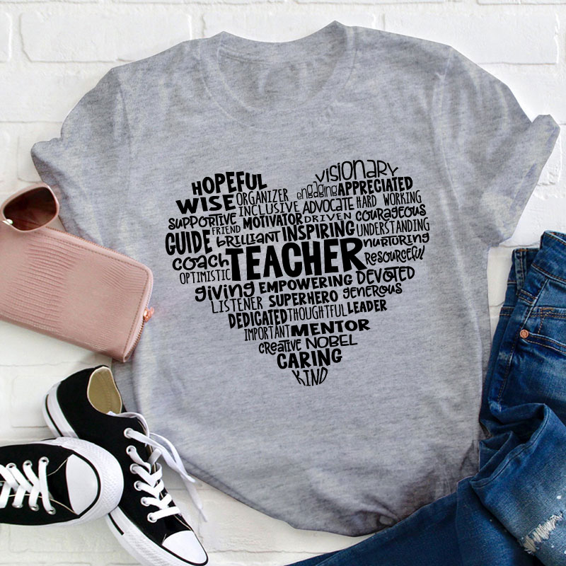 Positive Heart Teacher T-Shirt