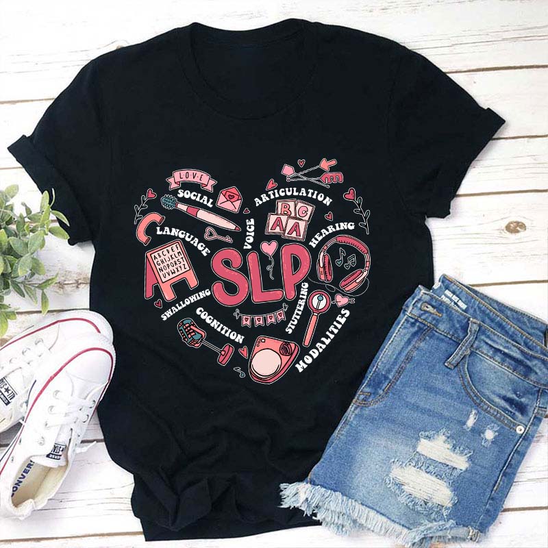 Slp Heart Teacher T-Shirt