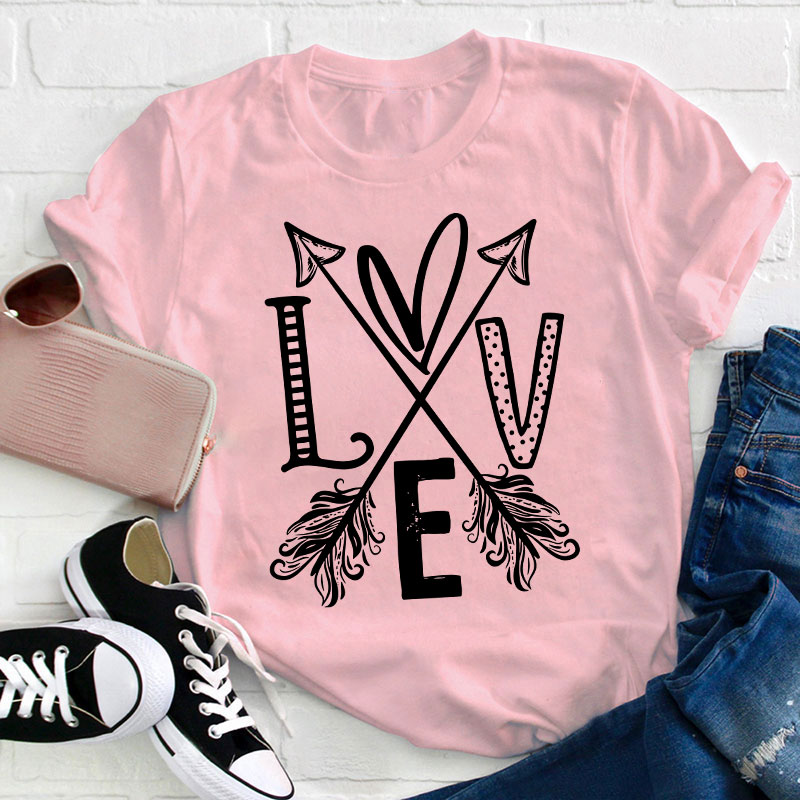 Love Arrow Teacher T-Shirt