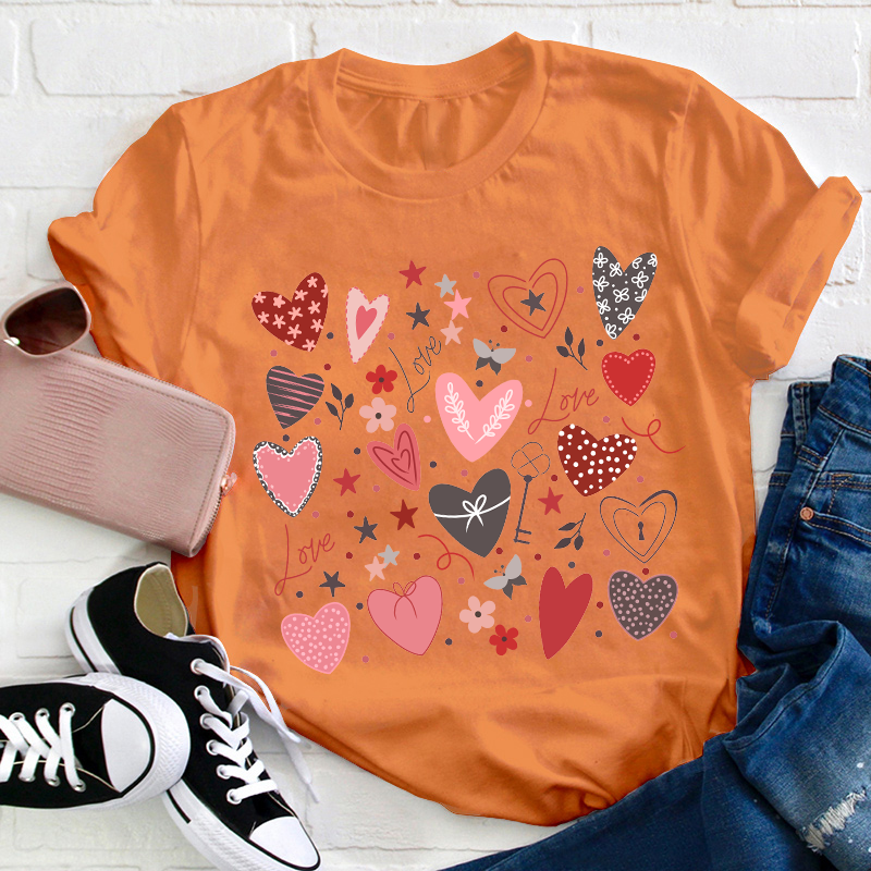 Love Valentine Teacher T-Shirt