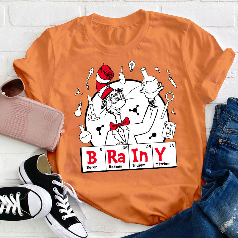 Brainy Chemistry Teacher T-Shirt