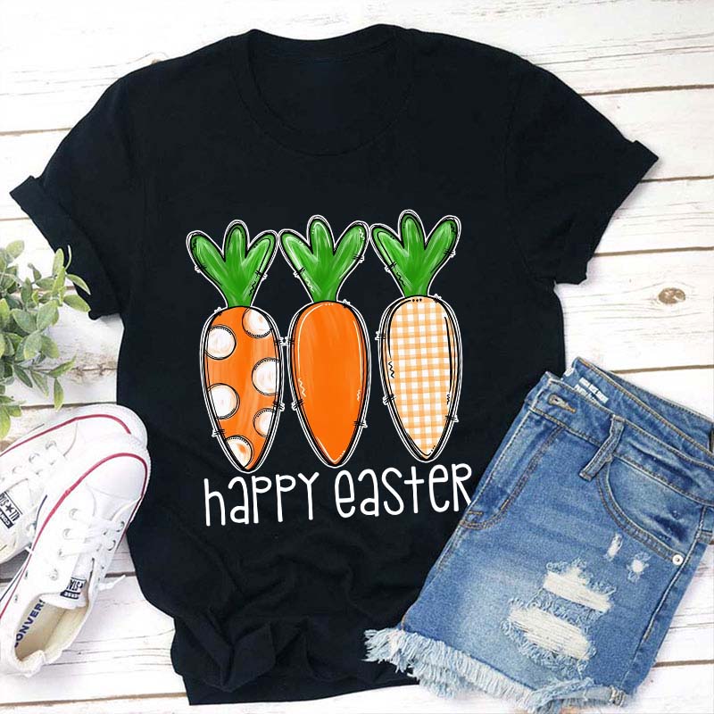 Happy Easter Carrot Teacher T-Shirt