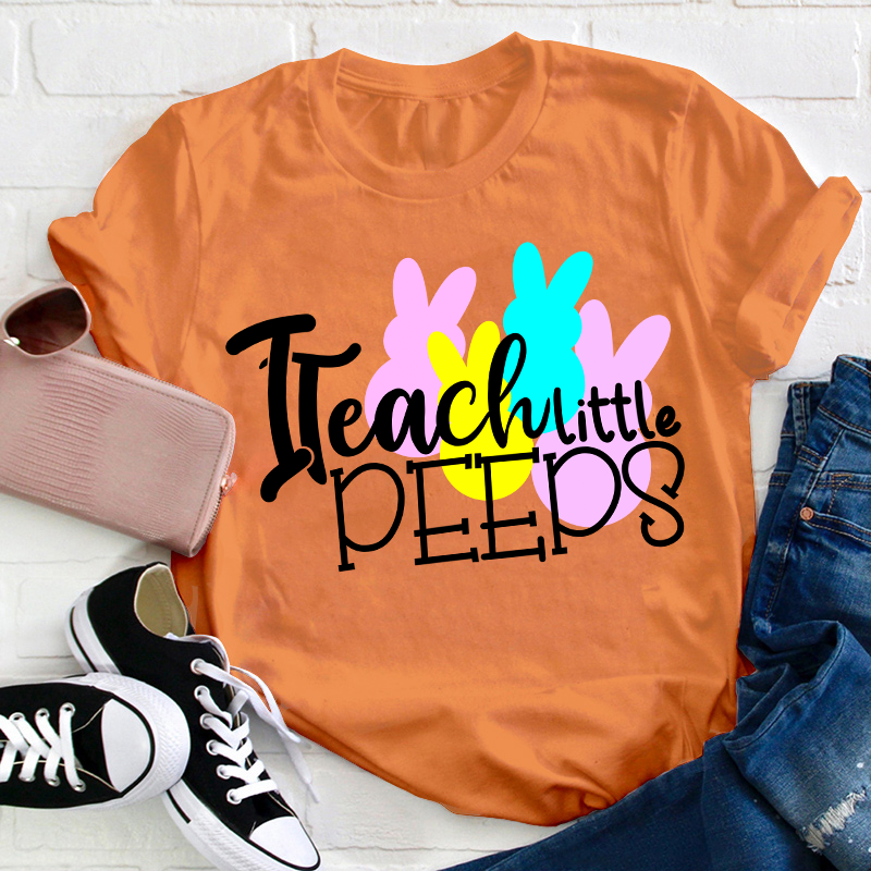 Hip Hop I Teach Little Peeps Teacher T-Shirt