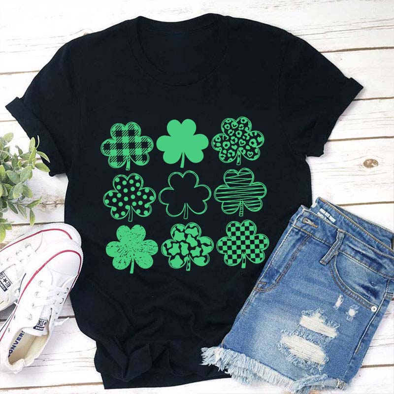 Cute Lucky Shamrock Teacher T-Shirt