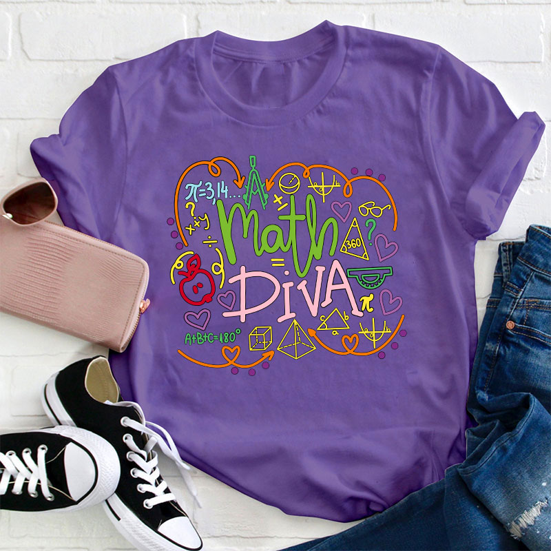 Math Diva Mathematical Symbol T-Shirt