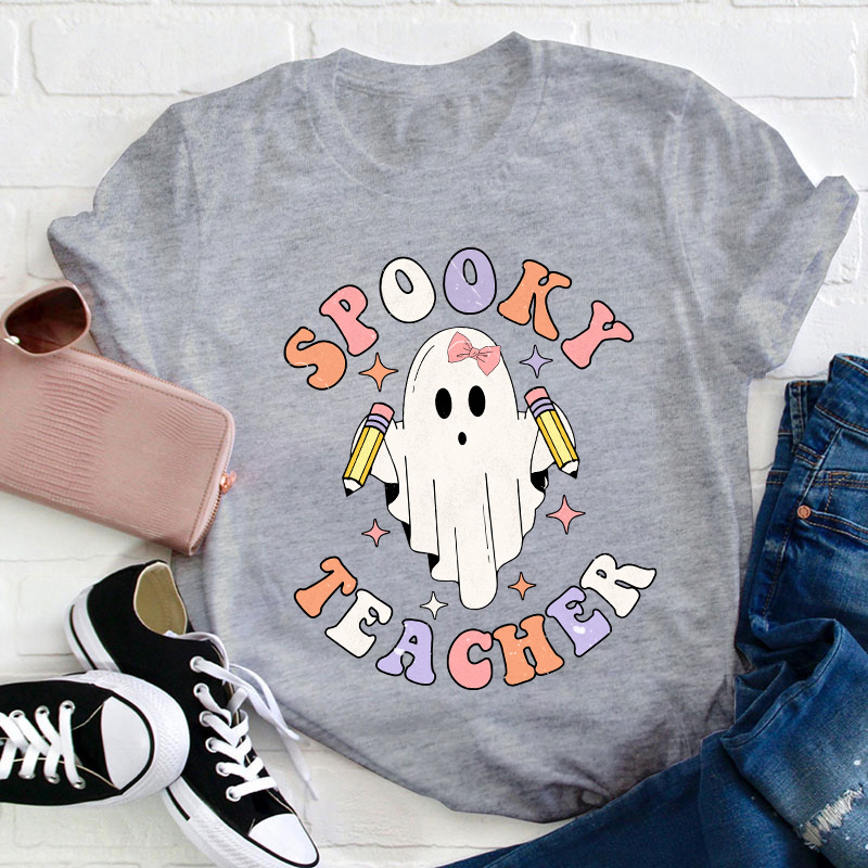 Spooky Ghost Teacher T-Shirt