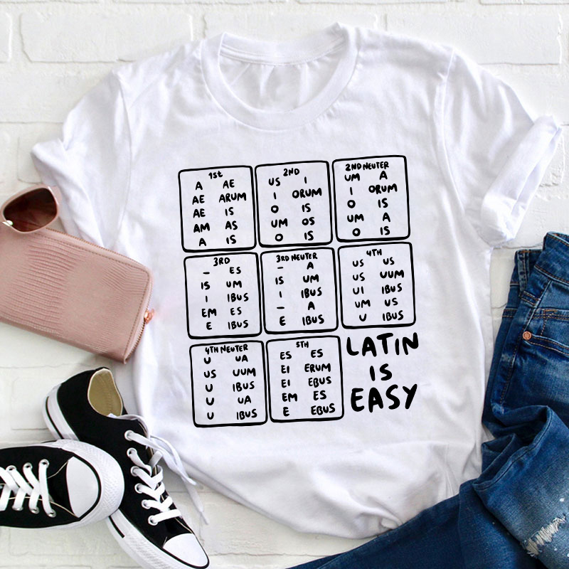Latin Declensions Teacher T-Shirt