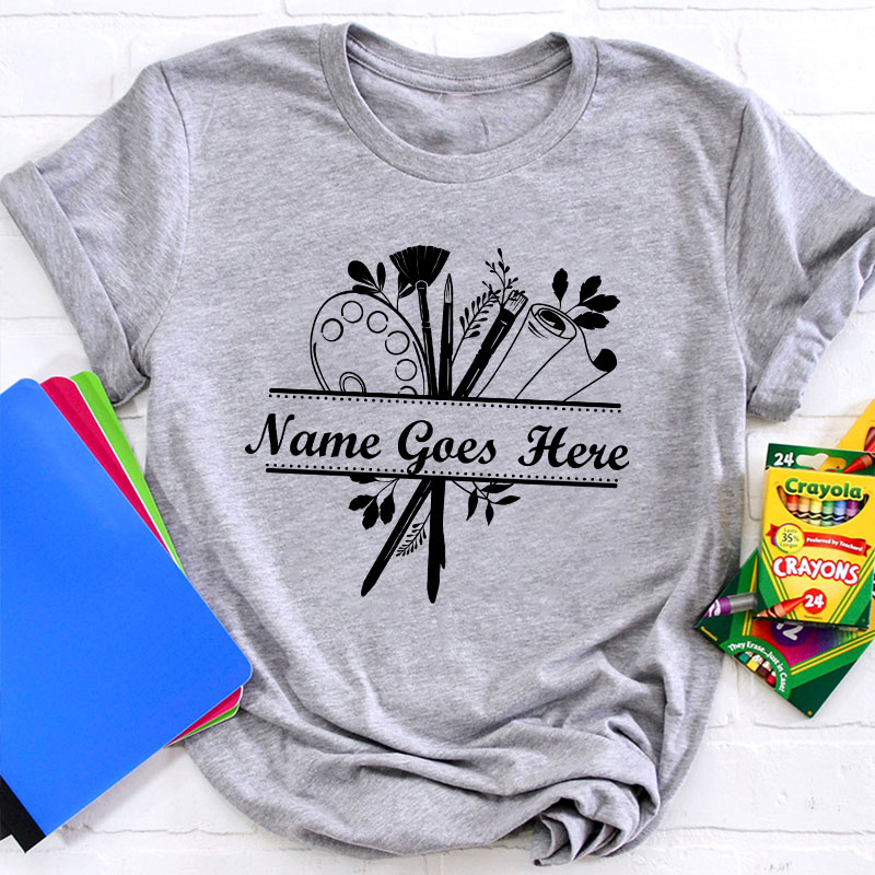 Personalized Art Crew Teacher T-Shirt