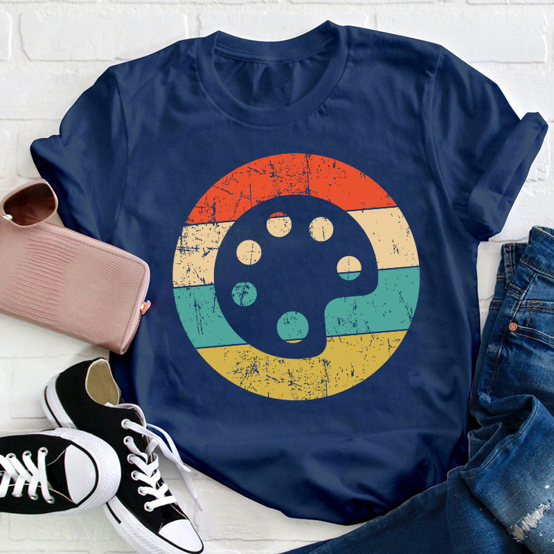 Paint Palette Art Teacher T-Shirt