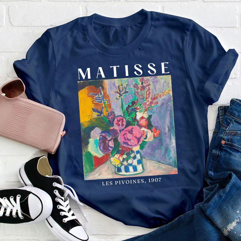 Matisse Les Pivoines 1907 Teacher T-Shirt