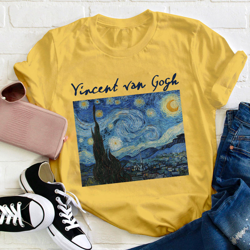 Starry Starry Night Teacher T-Shirt