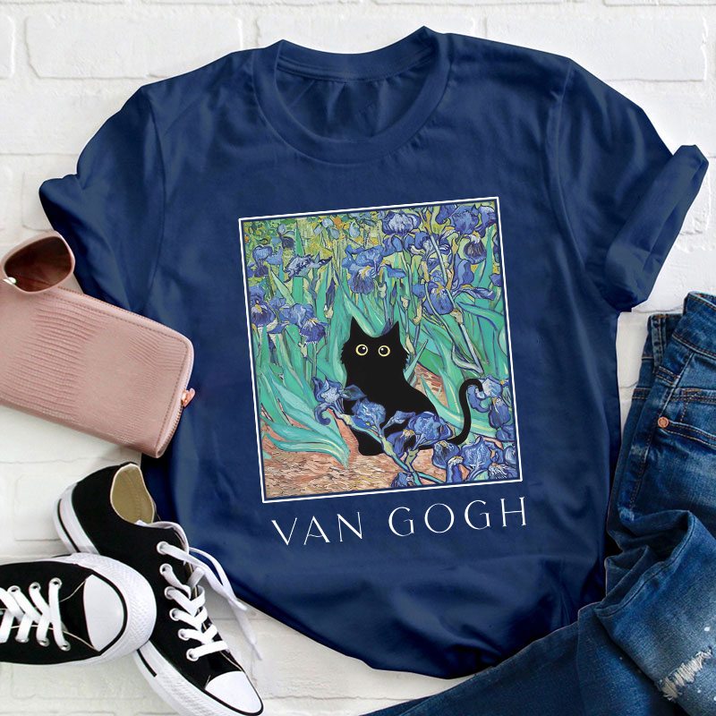 Vincent Cat Art Teacher T-Shirt