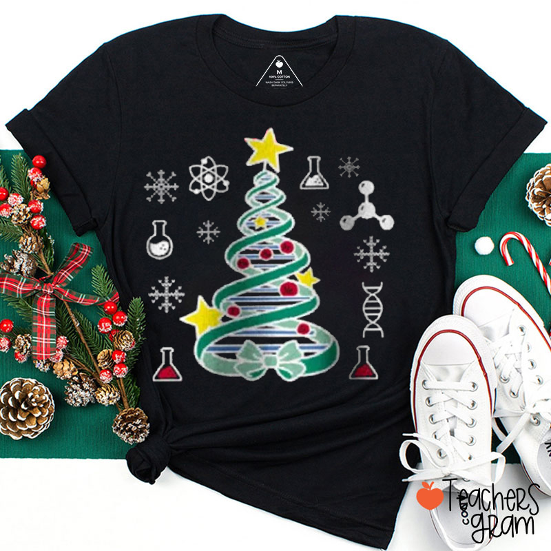 Chemist Tree Funny Science Xmas Teacher T-Shirt