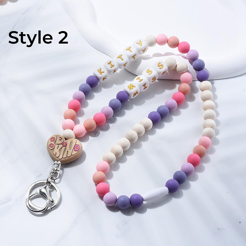 Personalized Name Heart Be Kind Teacher Lanyard