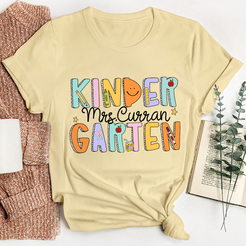 Personalized Groovy Dream Team Teacher T-Shirt