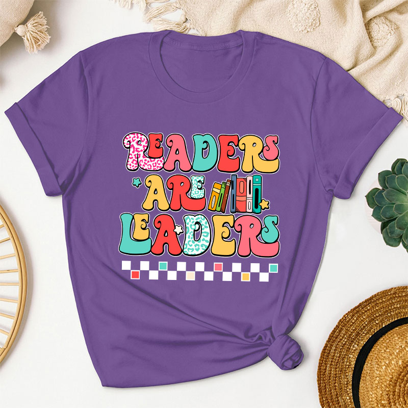 Groovy Readers Are Leaders Teacher T-Shirt