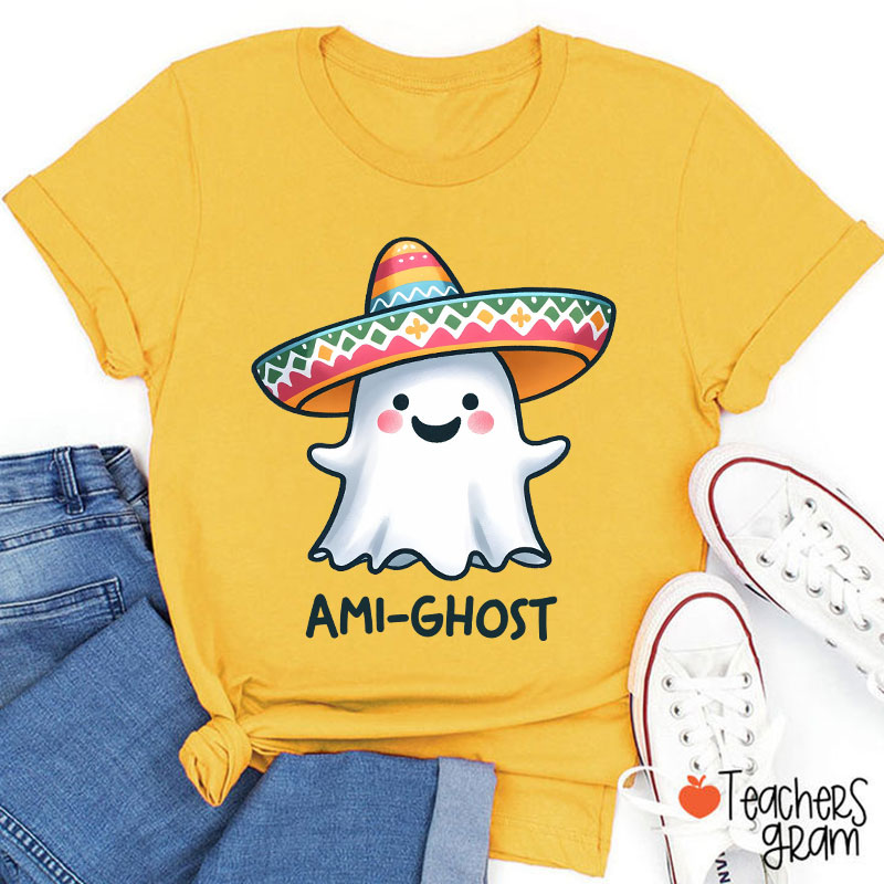 Ami Ghost Halloween Spanish Teacher T-Shirt